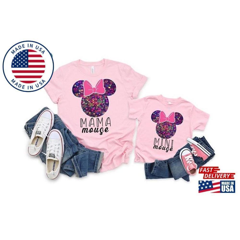 Mama And Mini Mouse Shirt Personalized Matching Family Shirt Classic